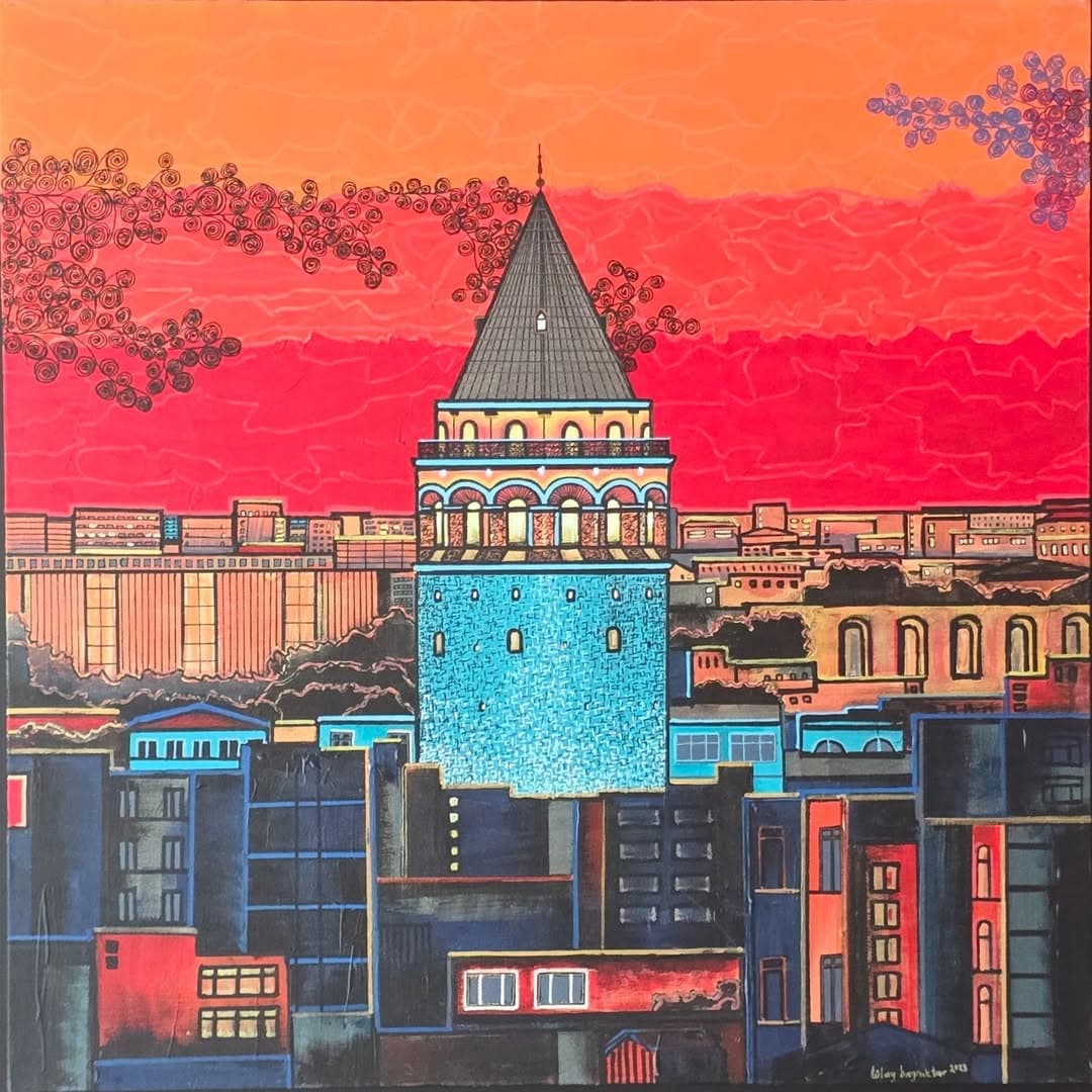Galata at Dusk by Tulay Bayraktar